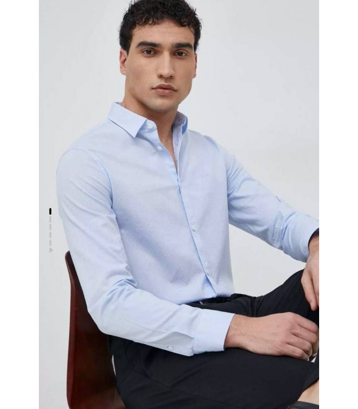 Рубашка голубая фактурная 3RZC02 Armani Exchange Рубашка голубая фактурная 3RZC02 Armani Exchange