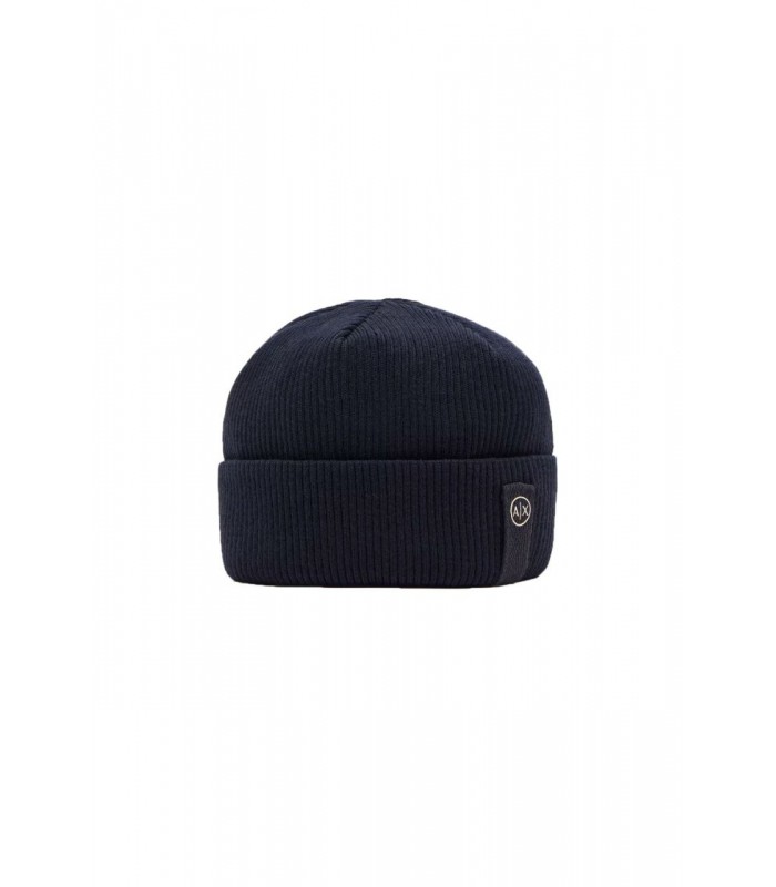 Шапка чоловіча з вовною емблема синя XM001532 Armani Exchange Шапка чоловіча з вовною емблема синя XM001532 Armani Exchange