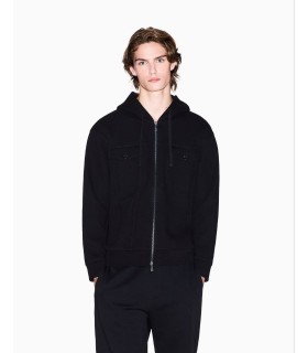 Кофта мужская с двумя карманами черная XM000967 Armani Exchange  - Respected-Person