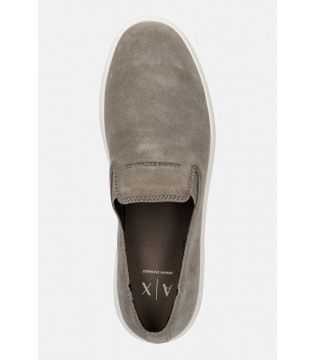 Мокасины мужские замшевые оливковые XM002633 Armani Exchange  3 - Respected-Person