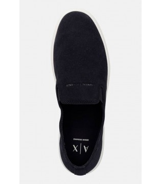 Мокасины мужские замшевые синие XM002633a Armani Exchange  3 - Respected-Person