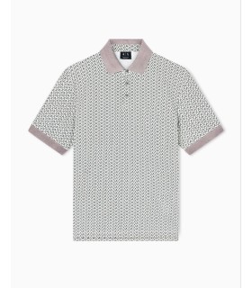 Поло мужское принтованное тауп  XM002015 Armani Exchange  - Respected-Person