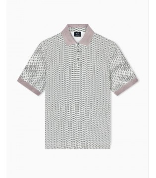 Поло чоловіче принтоване тауп XM002015 Armani Exchange