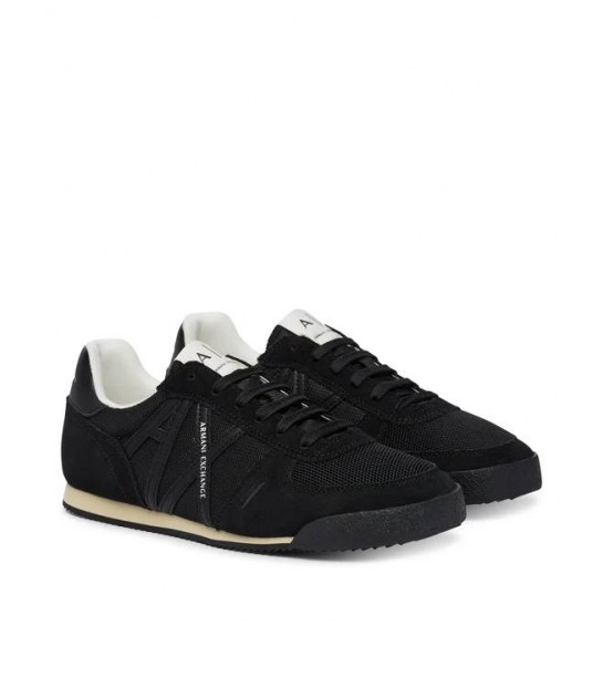 Кроссовки мужские текстильные черные  XM002616 Armani Exchange  - Respected-Person