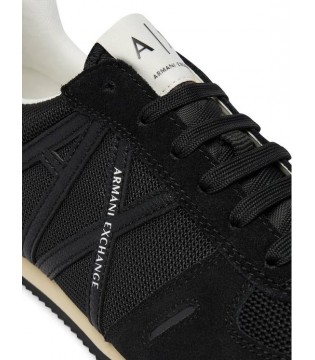 Кроссовки мужские текстильные черные  XM002616 Armani Exchange  4 - Respected-Person