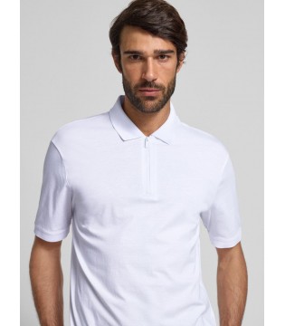 Чоловіче поло на змійці біле XM001291 Armani Exchange 3 - Respected-Person