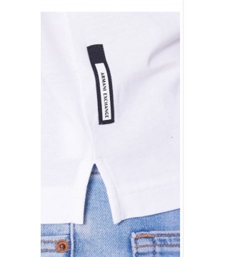 Чоловіче поло на змійці біле XM001291 Armani Exchange 4 - Respected-Person