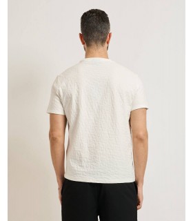 Футболка мужская в лого молочная XM002821 Armani Exchange 1 - Respected-Person