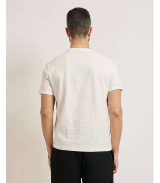 Футболка мужская в лого молочная XM002821 Armani Exchange 1 - Respected-Person