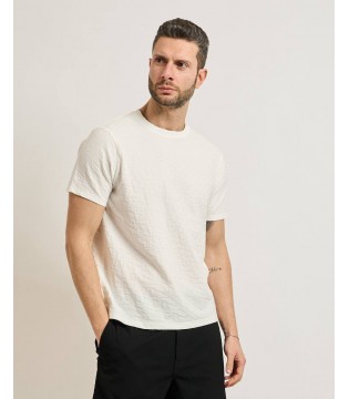 Футболка мужская в лого молочная XM002821 Armani Exchange 2 - Respected-Person