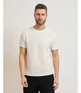 Футболка мужская в лого молочная XM002821 Armani Exchange - Respected-Person