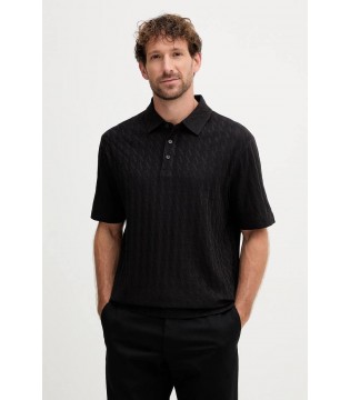 Поло чоловіче в лого чорне XM001292 Armani Exchange