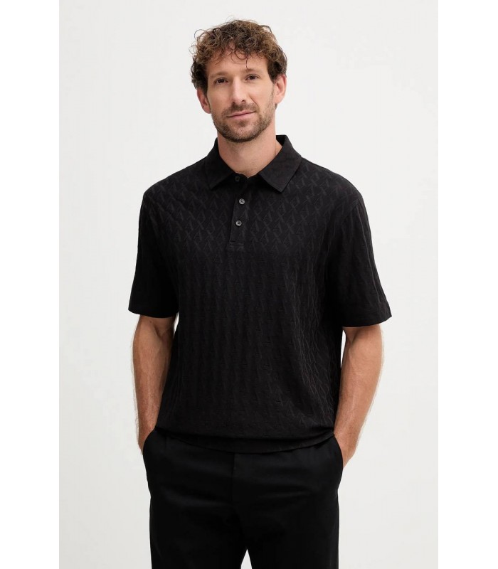 Поло чоловіче в лого чорне XM001292 Armani Exchange Поло чоловіче в лого чорне XM001292 Armani Exchange