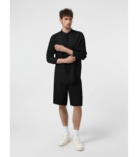 Мужская рубашка с льна черная XM001222 Armani Exchange  1 - Respected-Person