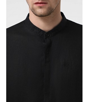 Чоловіча сорочка з льону чорна XM001222 Armani Exchange 3 - Respected-Person