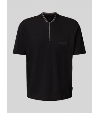 Поло мужское на змейке черное XM001348 Armani Exchange