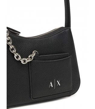 Сумка женская средняя с визитницей черная XW001213 Armani Exchange  4 - Respected-Person