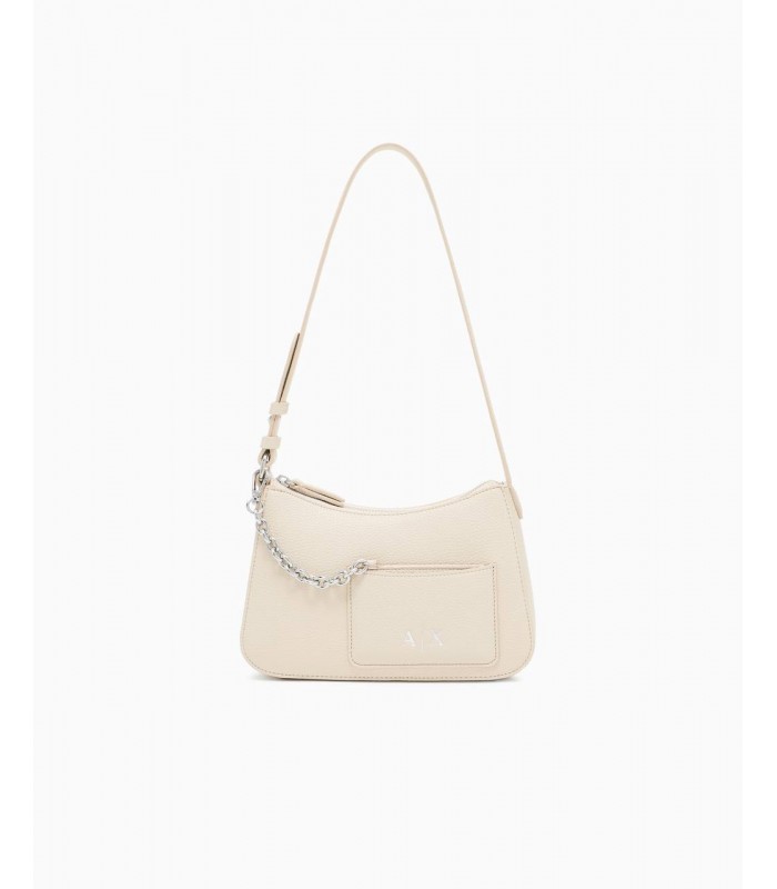 Сумка жіноча з кишенею айворі XW001571 Armani Exchange