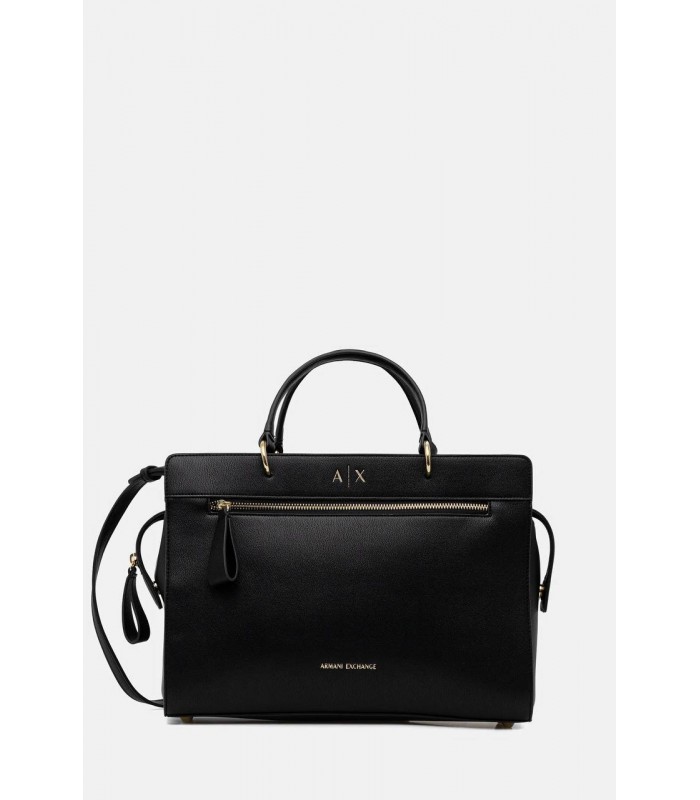 Сумка жіноча велика із золотим лого чорна XW001553 Armani Exchange Сумка жіноча велика із золотим лого чорна XW001553 Armani Exchange