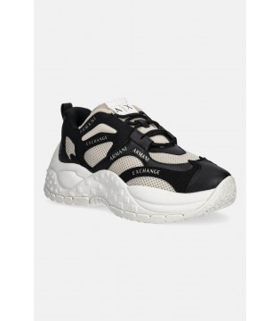 Кроссовки женские черно-бежевые XDX120 Armani Exchange 