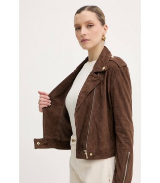 Косуха жіноча замшева коричнева XW001924 Armani Exchange 3 - Respected-Person