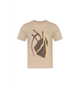 Футболка женская бежевая XW001713 Armani Exchange  - Respected-Person