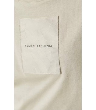 Футболка женская принтованная оливковая XW002338 Armani Exchange 3 - Respected-Person
