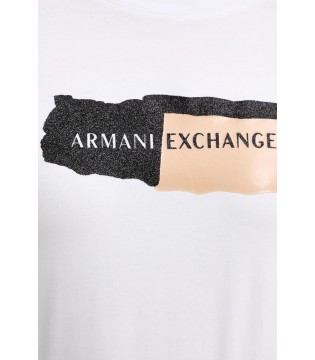 Футболка женская белая XW001804a Armani Exchange  3 - Respected-Person