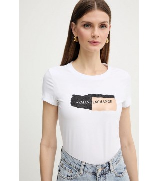 Футболка женская белая XW001804a Armani Exchange  1 - Respected-Person