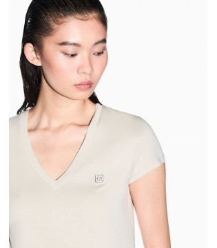 Футболка женская оливковая  XW002292 Armani Exchange  1 - Respected-Person