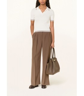 Женское трикотажное поло молочное  XW001897 Armani Exchange 1 - Respected-Person