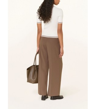 Женское трикотажное поло молочное  XW001897 Armani Exchange 2 - Respected-Person