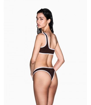 Жіночий купальник коричневий XW002353 Armani Exchange 1 - Respected-Person