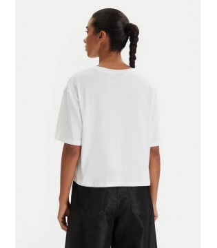 Футболка женская укороченная белая XW001836 Armani Exchange  1 - Respected-Person