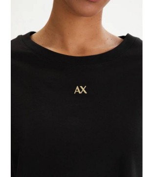Футболка жіноча укорочена чорна XW001836a Armani Exchange 2 - Respected-Person