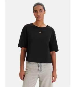 Футболка жіноча укорочена чорна XW001836a Armani Exchange