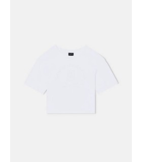 Футболка женская укороченная белая XW002335 Armani Exchange  - Respected-Person