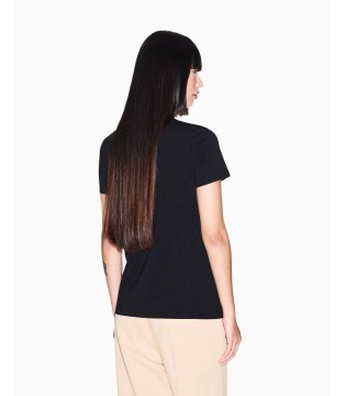 Футболка женская черная XW001804 Armani Exchange  3 - Respected-Person