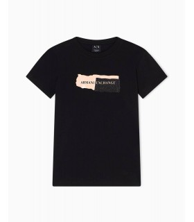 Футболка женская черная XW001804 Armani Exchange  - Respected-Person