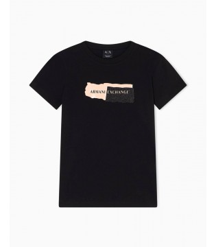 Футболка женская черная XW001804 Armani Exchange 