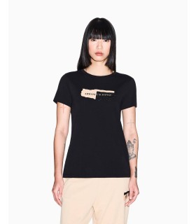 Футболка женская черная XW001804 Armani Exchange  1 - Respected-Person