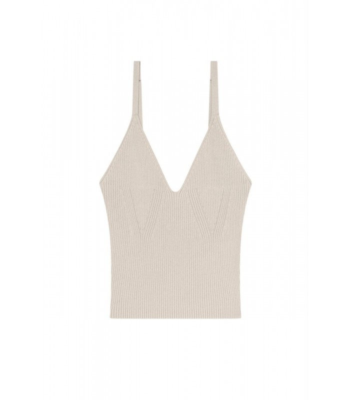 Майка жіноча в рубчик бежева XW001902 Armani Exchange Майка жіноча в рубчик бежева XW001902 Armani Exchange