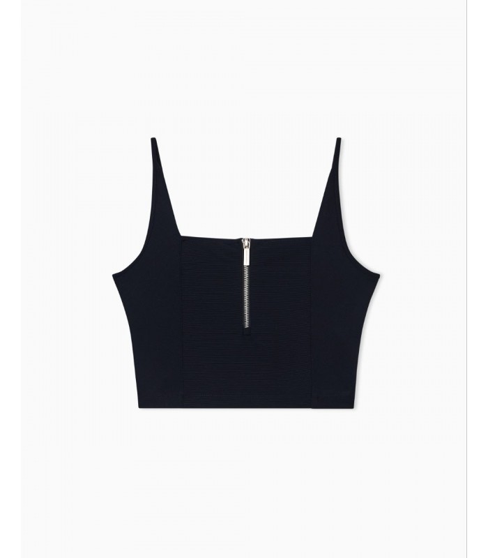 Майка-топ жіноча на блискавці чорна XW002057 Armani Exchange Майка-топ жіноча на блискавці чорна XW002057 Armani Exchange