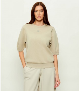 Свитшот женский оливковый XW001746 Armani Exchange