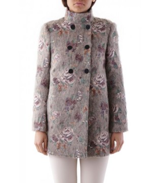 Жіноче пальто в квітковий принт 7183 Cristina Gavioli