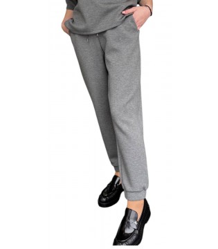 Штани жіночі сірі B240a Clips tricot 2 - Respected-Person