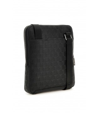 Сумка мужская черная с тиснением  HMTODEP 5220 Guess  1 - Respected-Person
