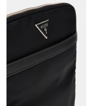 Сумка из плащевки черная мужская HMMINYP 5223 Guess  2 - Respected-Person