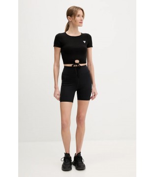 Топ в рубчик с завязкой черный V5GP14KCRS2 5142 Guess 4 - Respected-Person