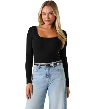 Кофта женская с вырезом черная  W6RP49KD492 649492 Guess 
